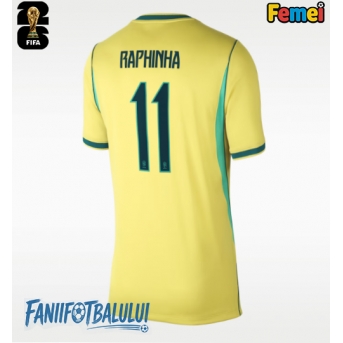 Brazilia Raphinha Belloli #11 Echipament de Fotbal Replică Mondial 2026 Femei Acasa